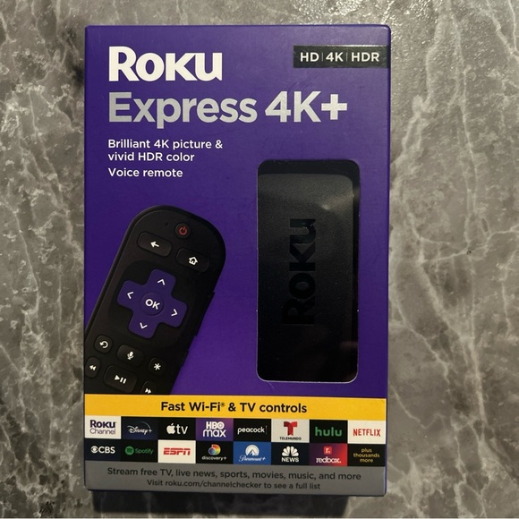 Roku Express 4K+ 3941R2 Streaming Media Player Device HD/4K/HDR w/Voice Remote - Picture 2 of 7